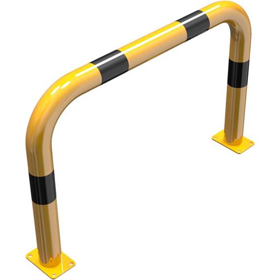 Çarpma koruma çubuğu çelik boru - Ø 76 mm sarı / siyah