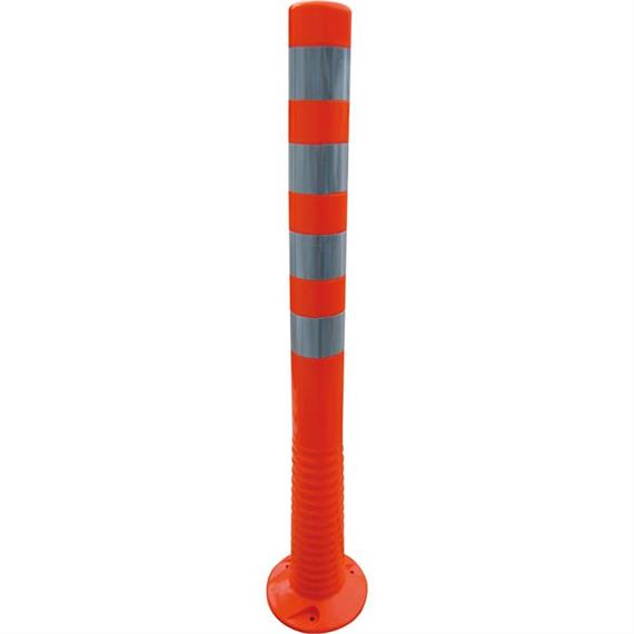 Flexi direkler kırmızı beyaz refl. çizgili - Ø 80 mm