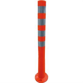 Flexi direkler kırmızı beyaz refl. çizgili - Ø 80 mm