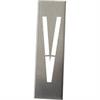 Metal harfler için metal şablon seti 20 cm yüksekliğinde - A'dan Z'ye - V Harfi - 30 cm
