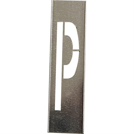 Metal Harfler için Metal Şablonlar 20 cm Yükseklik - P Harfi - 20 cm