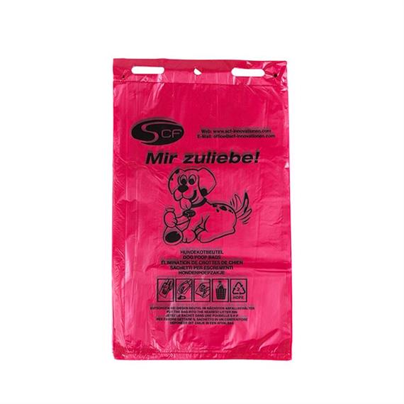 Snoopie torba dispenseri için köpek atık torbası - kırmızı