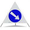 Triopan sinyal kapağı kombi - işaretleme (direksiz)  Yükseklik: 90 cm - R1 Reflektif | Bild 3