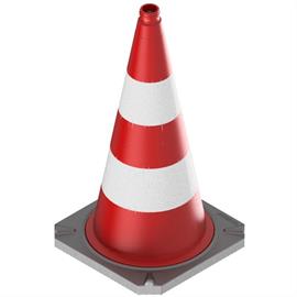 Yansıtıcı folyo kılıflı TL'ye göre iki parçalı kılavuz koni - yükseklik 750 mm