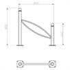Стійка для велосипеда STR 08 - Стійка для велосипеда / Паркувальник з нахилом / Паркувальник з нахилом | Bild 5